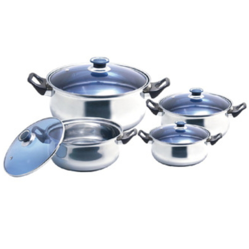 very cheap kitchen stainless steel hot pot casserole set with eco friendly material JQL-404