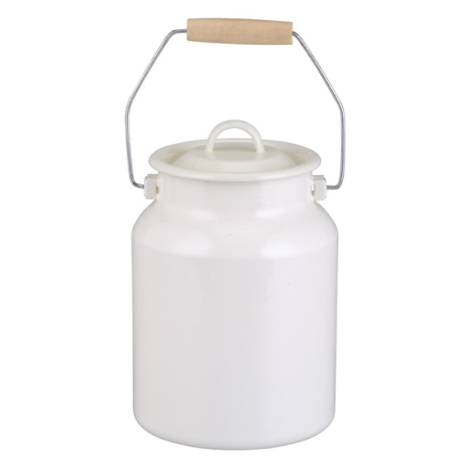 Emaye jug pitcher Enamel milk can With Lids  751D