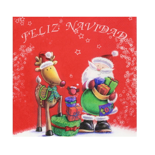 Decorating Christmas santa claus paper napkin   AY-84