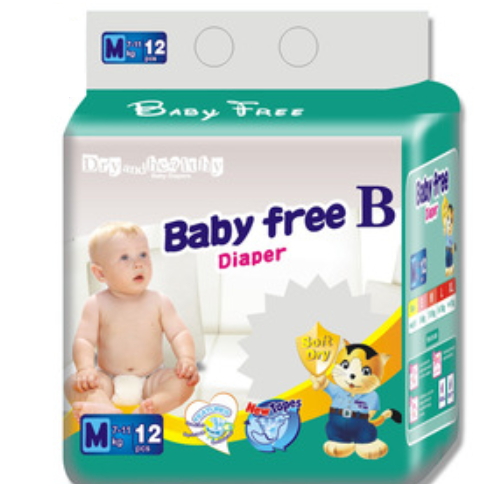 Cheap price 3-D Leak prevention little angel diapers disposable baby QD024