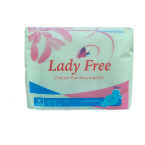 New design hot sale young girl anti leak best brand name lady free sanitary pads napkins QD125