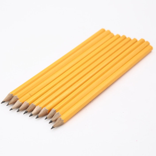 Fashion Yellow Wooden Black Lead Writing Pencil HW009