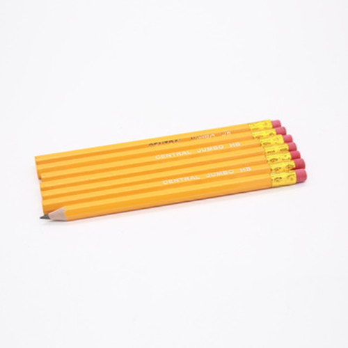 High quality big round nature wood pencils jumbo pencils HW019