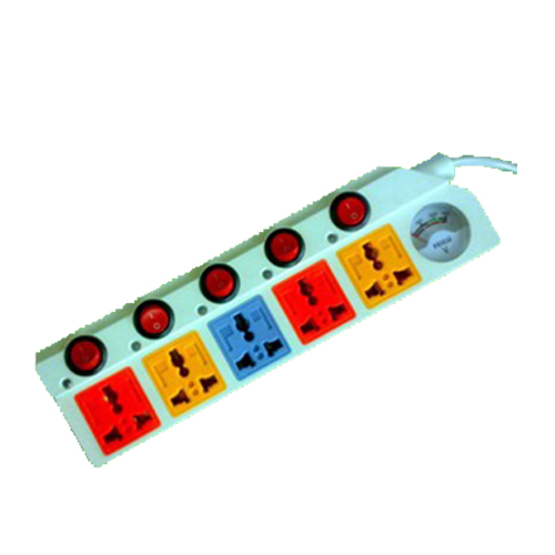 5 -way Power Strip With Voltmeter(No.0048)