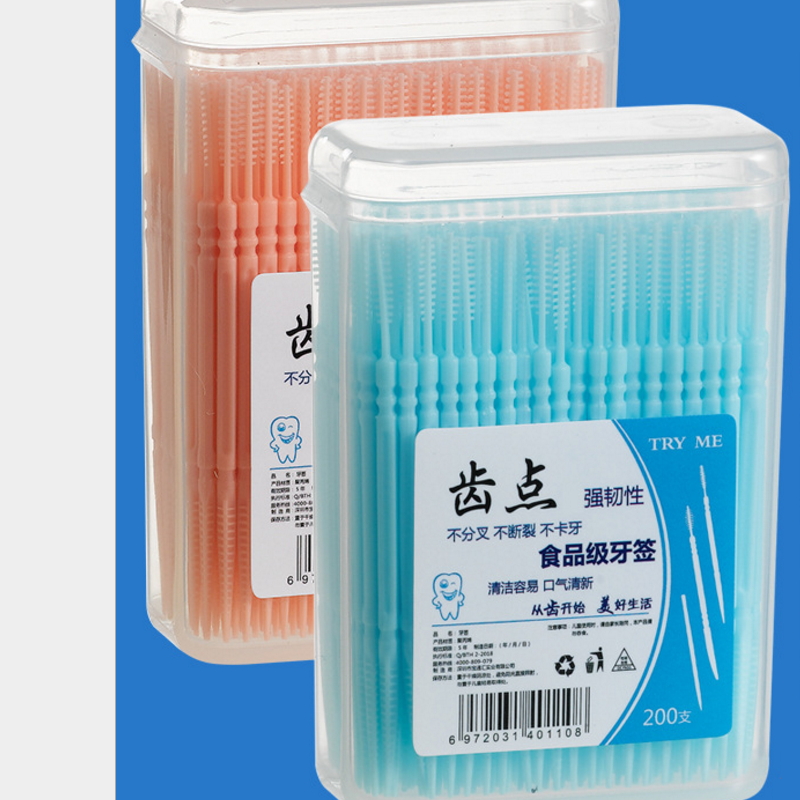 Buy Wholesale Custom Box Plastic Toothpicks Disposable Fruit Toothpicks ...