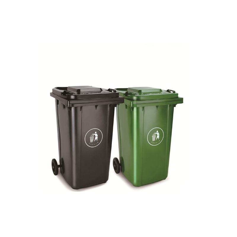 Buy Outdoor Large Plastic Garbage Bin Trash Can Wastebin With Wheels Ze
