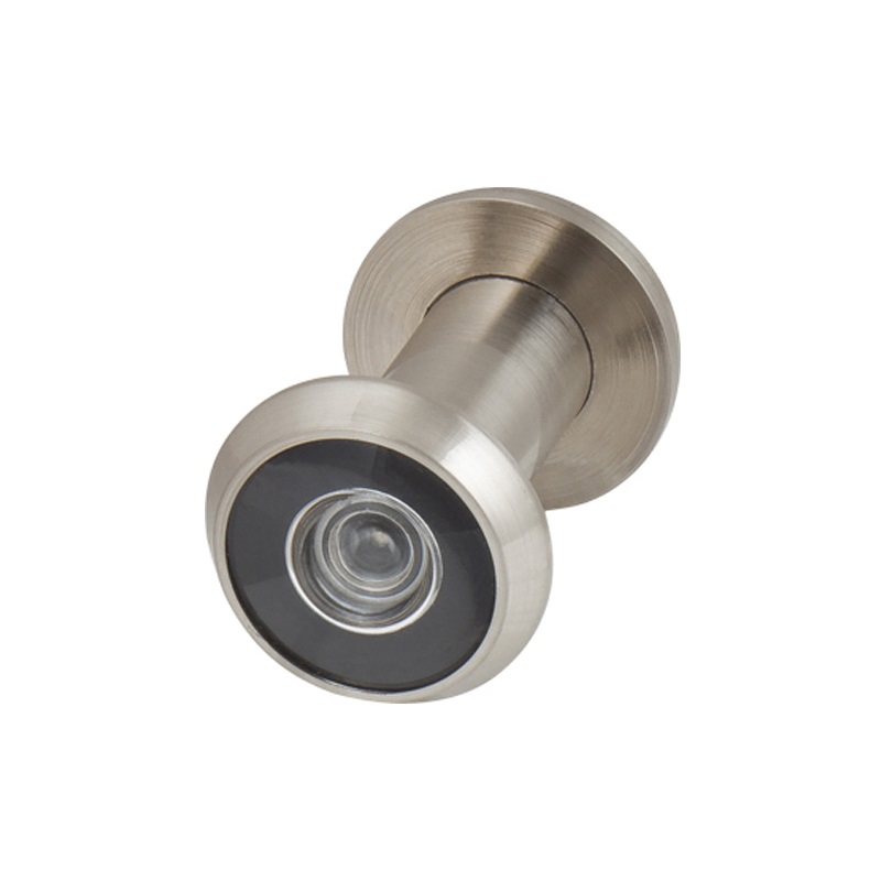 Hot Sale 200 Degree Plastic Optics Satin Nickel Brass Door Eye Viewer Peephole DV1,16 / 35x60 SN
