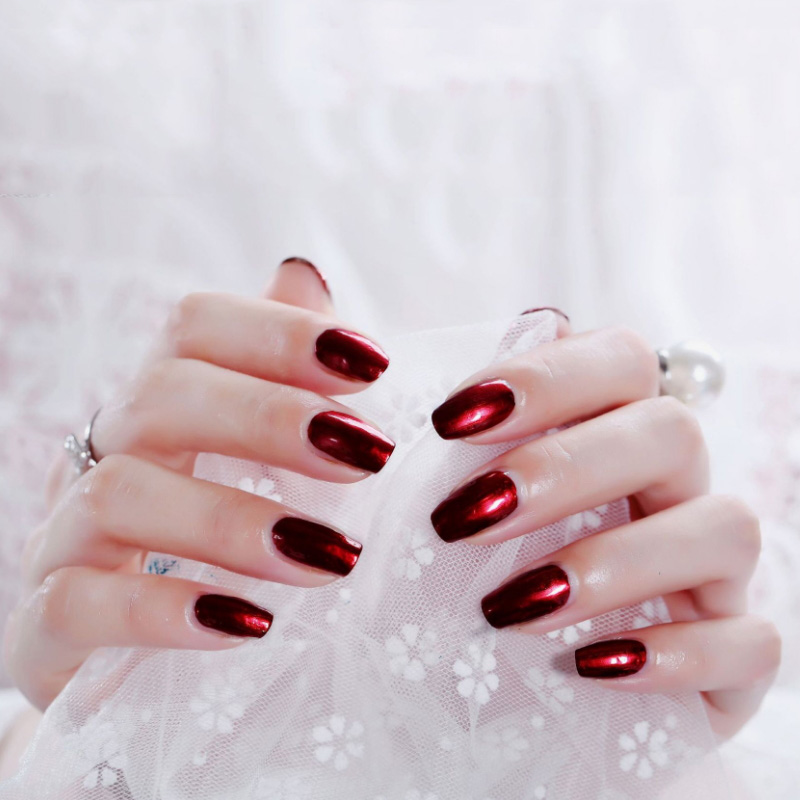 New mirror silver metallic stainless steel nail polish