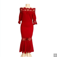 Lantern Sleeve Sex Appeal off Shoulder Lace Evening Dresses Women Party