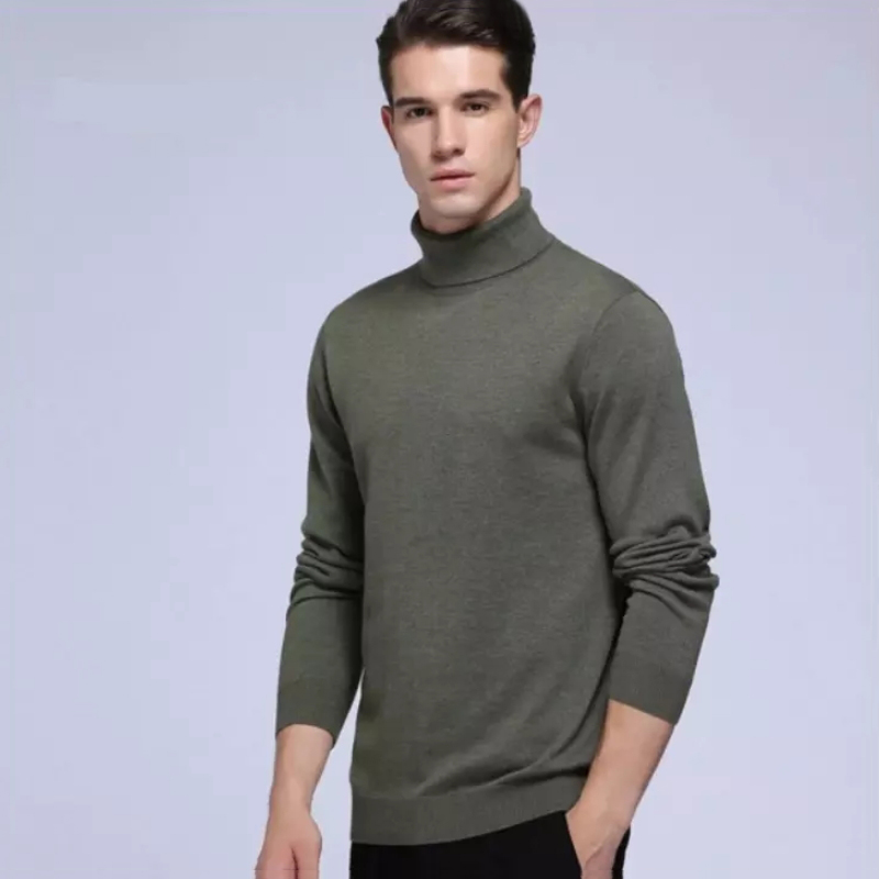 Fashion Soft Turtleneck Sweater Men Wool Sweater