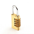 Brass Combination Password Brass Square Type Plated Iron Padlock  SS-005