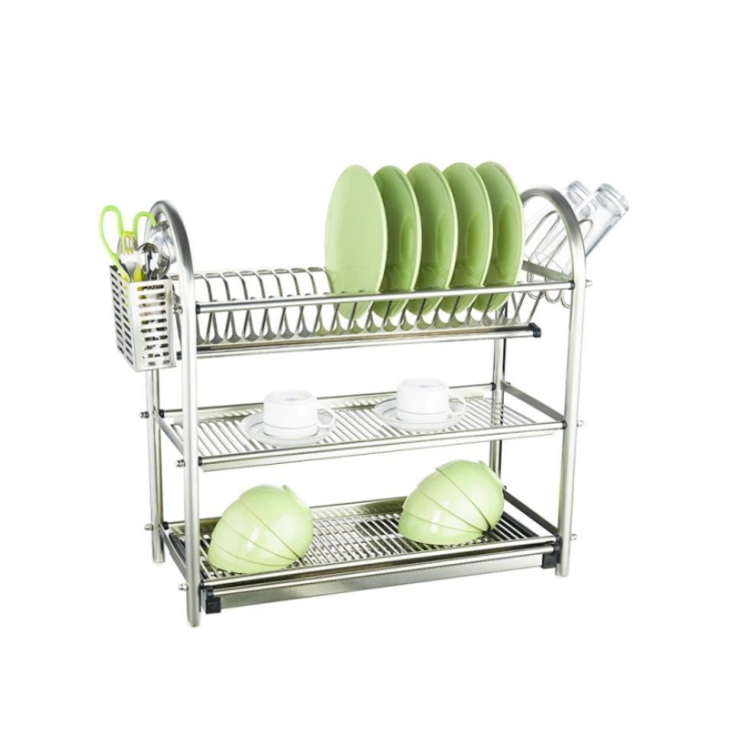 Stainless Steel 3 Tier Kitchen Dish Rack