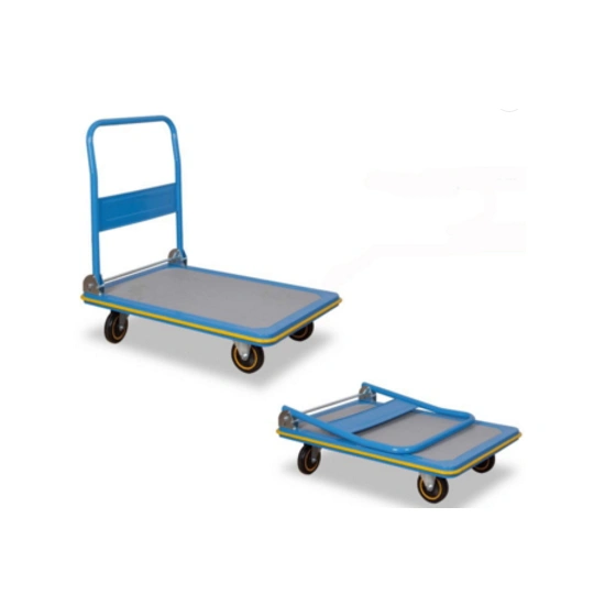 Heavybao Folding Plastic Platform Utility Service Cart Trolley on Wheels