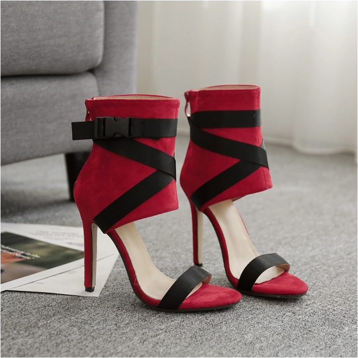 Women High Thin Heel Peep Toe Classic Style Dress Shoe for Girls