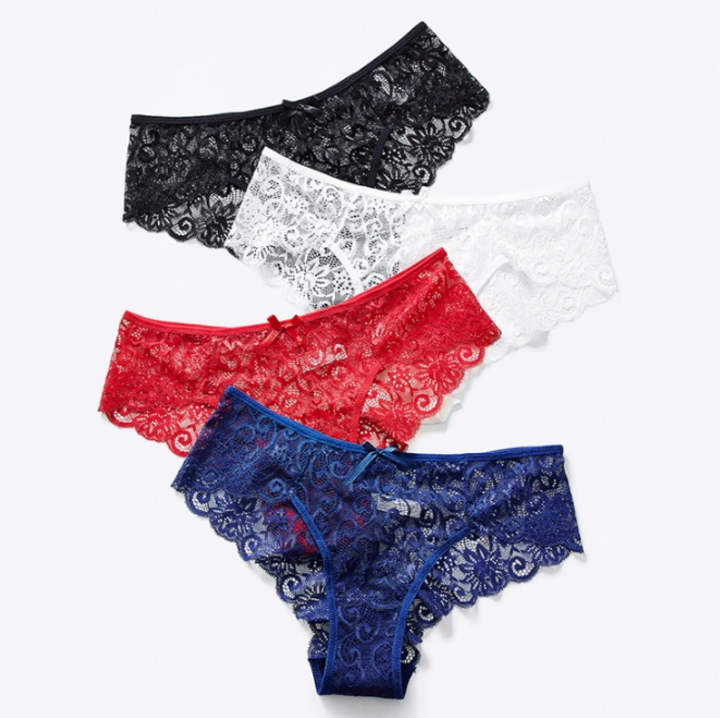 Sexy MID-Waist Ladies Underwear Hot Sell High-End Lace Lace Women's Briefs Wholesale