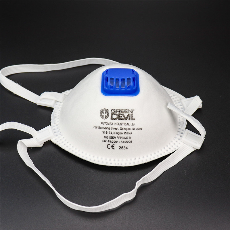 Non-Woven Fabric Breather FFP3 Dust Mask Anti-Mite Pm2.5 Labor Protection Mask