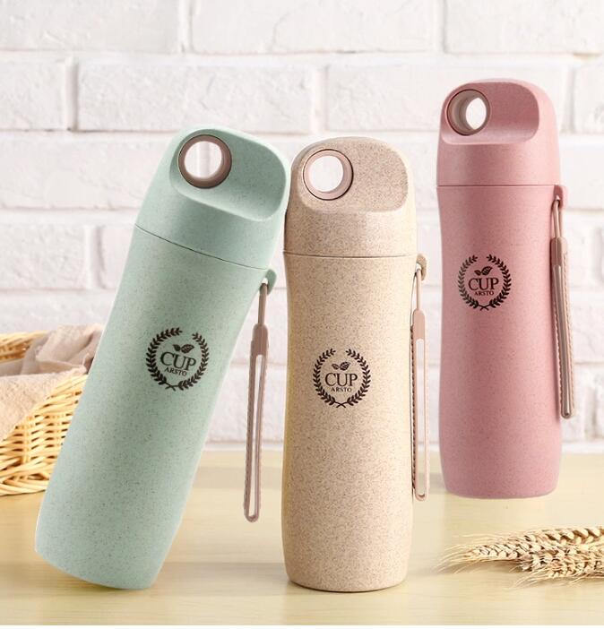 Buy Eco Friendly Biodegradable Plastic Wheat Straw Sport Water Bottles ...