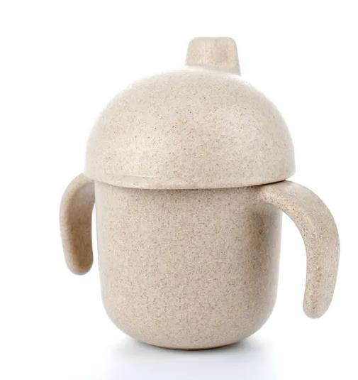 240ml Kids Children Bottles Healthy Wheat Straw Cups Unbreakable Baby Feeding Bottle Drinkware Mug Cup for Water, Milk, Juice