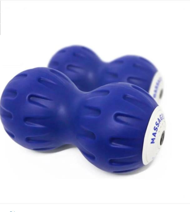 Handheld Vibrating Peanut Massage Ball Deep Tissue Trigger Point Therapy Cordless 3 Intensity Levels Ball Vibration Electric Massager