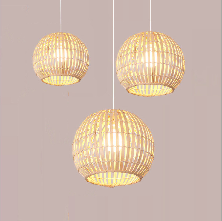 2020 Hot Sale Rattan BambooChandeliers and Lamps for Living Room Lighting
