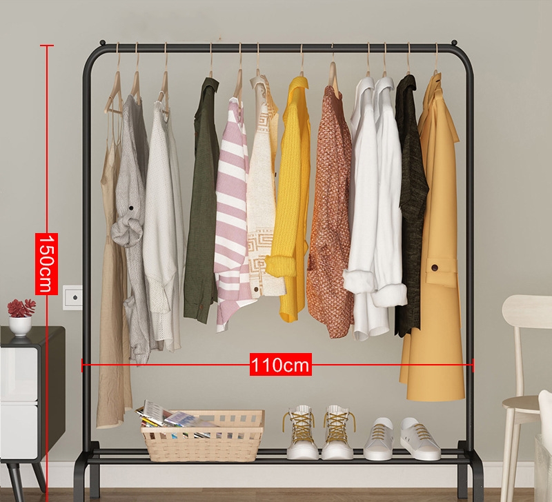 Modern Simple Drying Rack Floor Folding Drying Rack Simple Clothes Rod