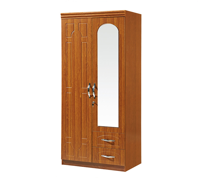 Panel Type 2/3/4 Door Wardrobe, MDF Particleboard Economical Wardrobe with Mirror