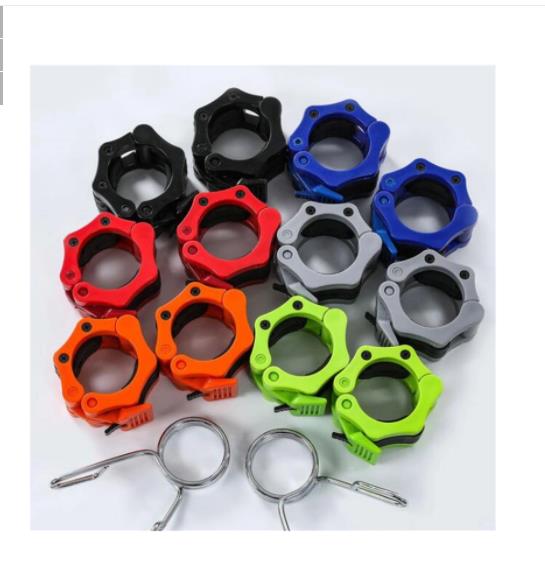 Nylon Safety Dumbbell Barbell Bar Clasp Professional Fast Olympic Bar Clasp High Grade 5cm Plastic Clasp Lock