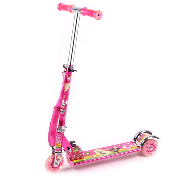Thickened Aluminum Folding Flash Scooters Children's Tricycle
