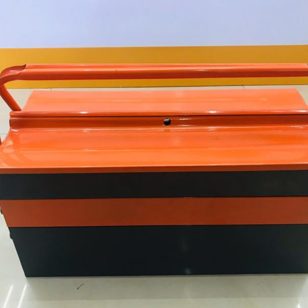 Manufacturers direct three - layer two - color hand - held toolbox tin toolbox car storage toolbox