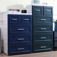 Thicken European-Style Drawer Storage Cabinets, Baby Wardrobes, Children′s Lockers, Household Storage Boxes, Plastic Chest of Drawers