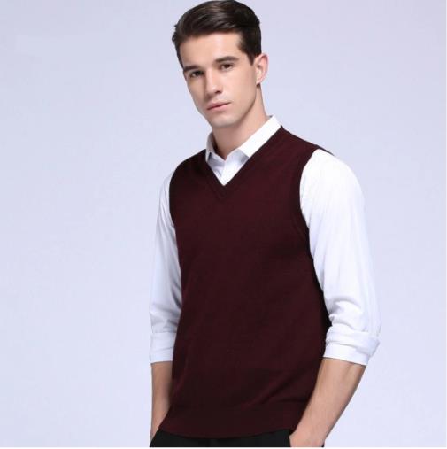 Fine Quality Cashmere Mens Wool Sweater Vest