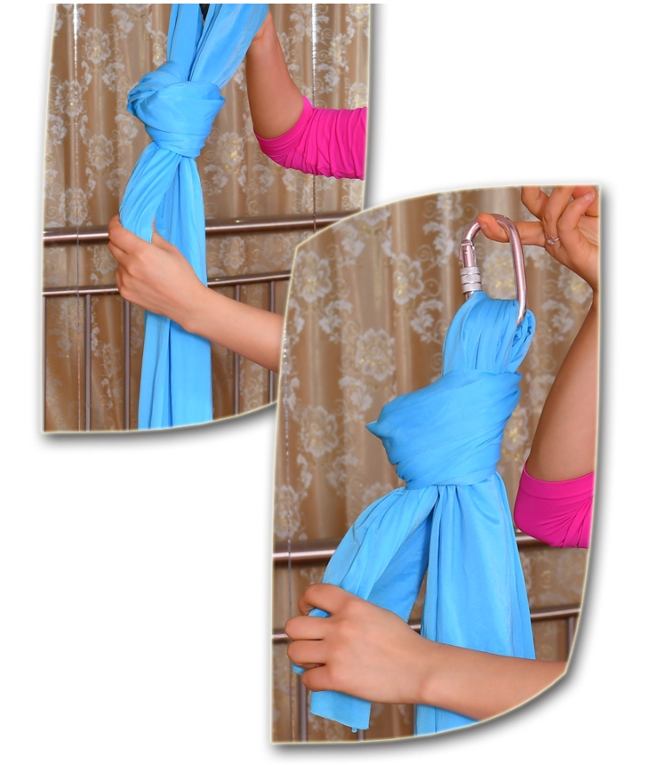 Wholesale Yoga Studio Anti-Gravity Air Yoga Hammock Elastic Indoor Hammock Rope Sling Elastic Fabric Silk