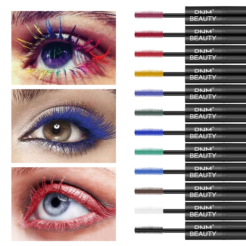 Waterproof Long Thick Curly Growth Extension 4D Double-Headed Color Mascara