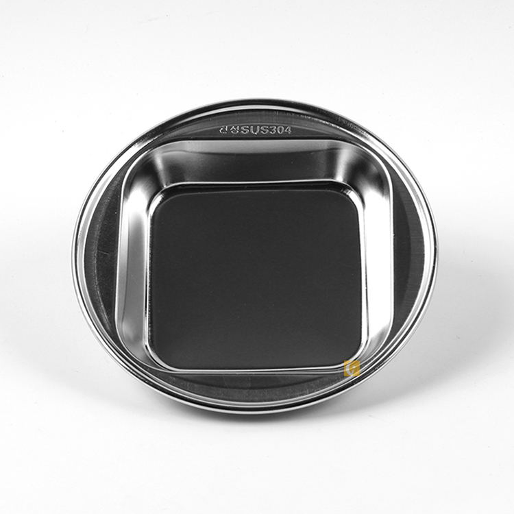 Buy 304 Stainless Steel Korean Round Dish Hot Pot Dip Dish Saucer