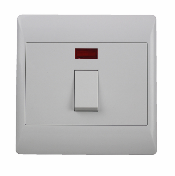 Wholesale White 45A Wall Switch with Indicator Light (126× 126mm) for Sale