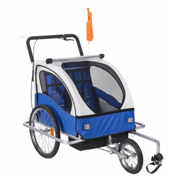 Multifunctional Double Baby Trailer Bicycle Child Trailer