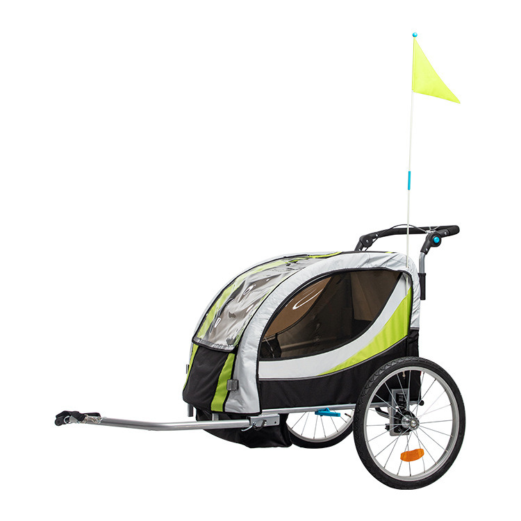 Children′s Bicycle Trailer Double Baby Twins Baby Multifunctional Mountain Stroller