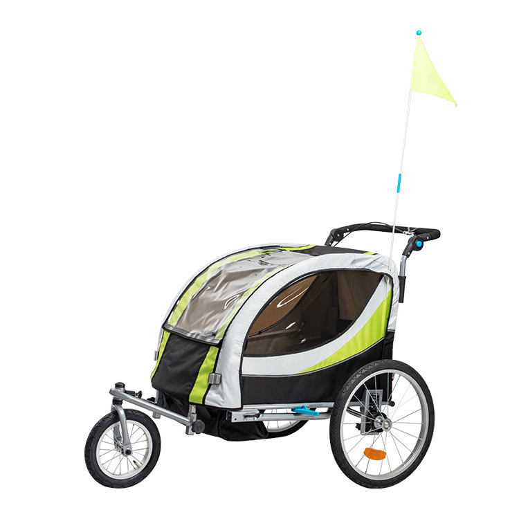 Children′s Bicycle Trailer Double Baby Twins Baby Multifunctional Mountain Stroller