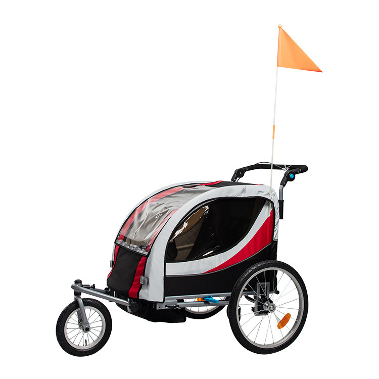 Children′s Bicycle Trailer Double Baby Twins Baby Multifunctional Mountain Stroller