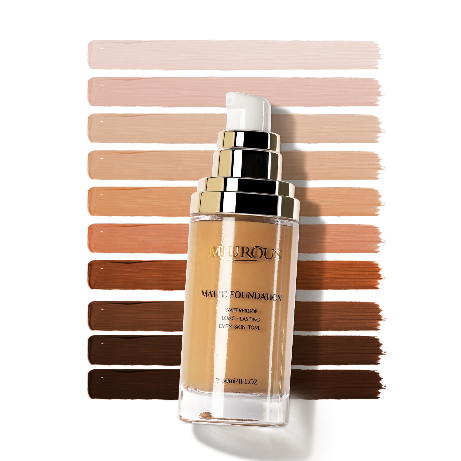 Private Label Vegan Black Skin Concealer Foundation Waterproof Matte Face Full Coverage Liquid Makeup Foundation Cream