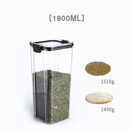 Quality Plastic Stackable Acrylic Kitchen Food Noodle Multi Grain Transparent Sealed Storage Tank