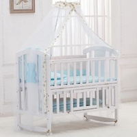 Manufacturers Wholesale High Quality Minimalist Luxurious Wooden Baby Crib 2021