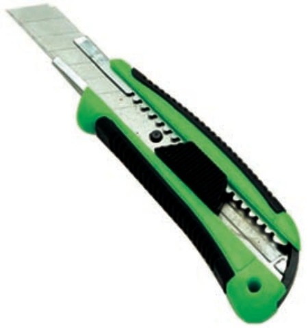 Professional Tool Steel Cutter Knife with Plastic Handle
