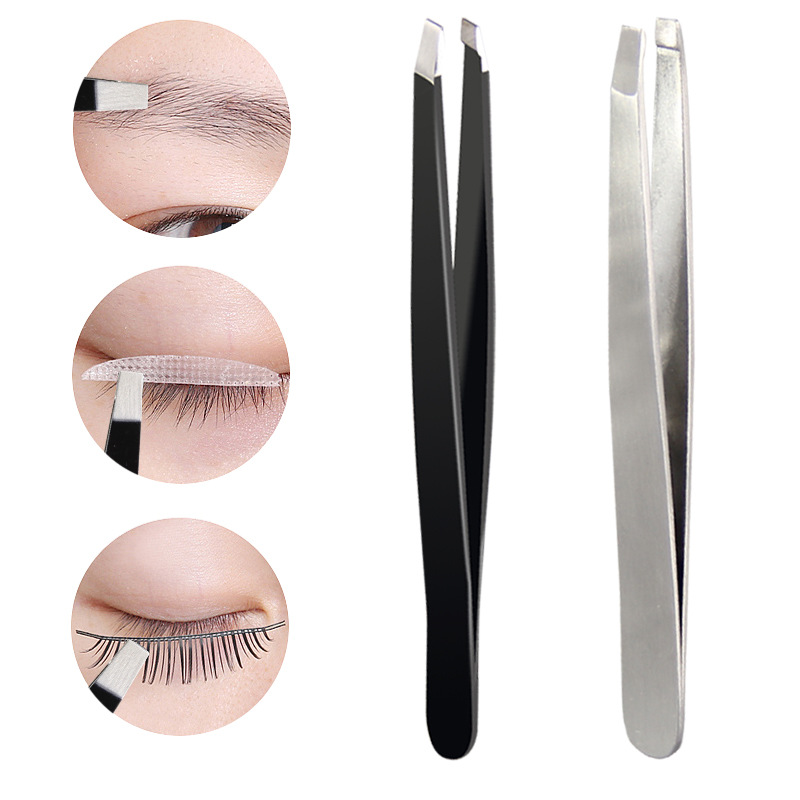 Customizable Stainless Steel Eyebrow Clip Eyebrow Trimming Tool Eyebrow Pliers Beauty Tweezers