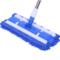 Factory Direct Wholesale Cheap Clamp Fixed Type Chenille Rotary Cleaning Floor Dust Mop