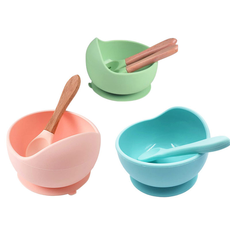 Manufacturers Wholesale Washable Food Grade Silicone Baby Bowl Soft Silicone Plate Set Waterproof Silicone Tableware