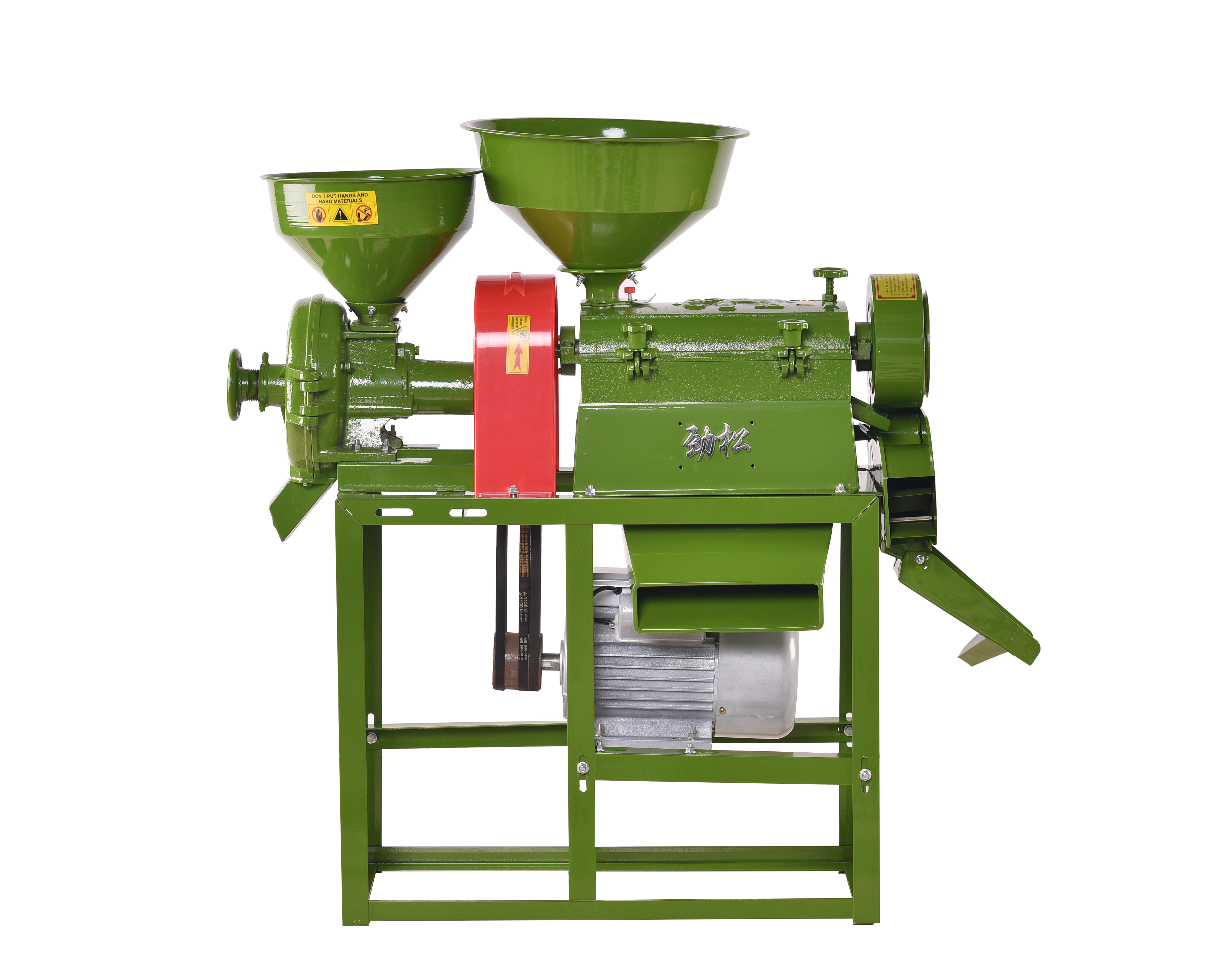 Agricultural machine green color simple operation auto combined rice mill machinery