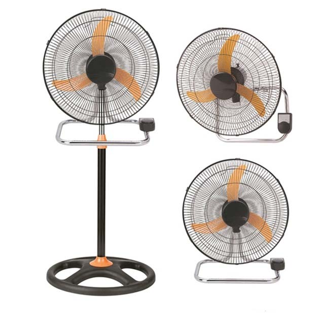 18 Inch Three-in-One Stand Floor Electrical Industrial Fans with 3 Speeds for Choice