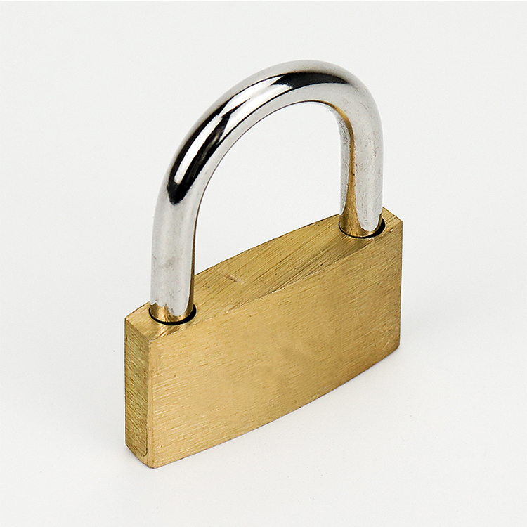 Short beam thin brass padlock ZY-010