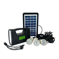 Mini Portable Solar Light System Kit Rechargeable Outdoor Camping Light with Solar Panels Solar Lighting System